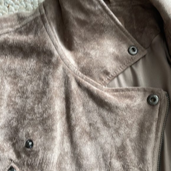 🔥NWT! Blank NYC faux suede tan moto jacket - Picture 10 of 12